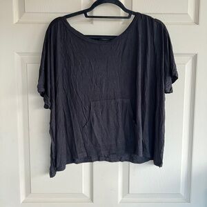 Bozzolo Black Short Sleeve Crop Top